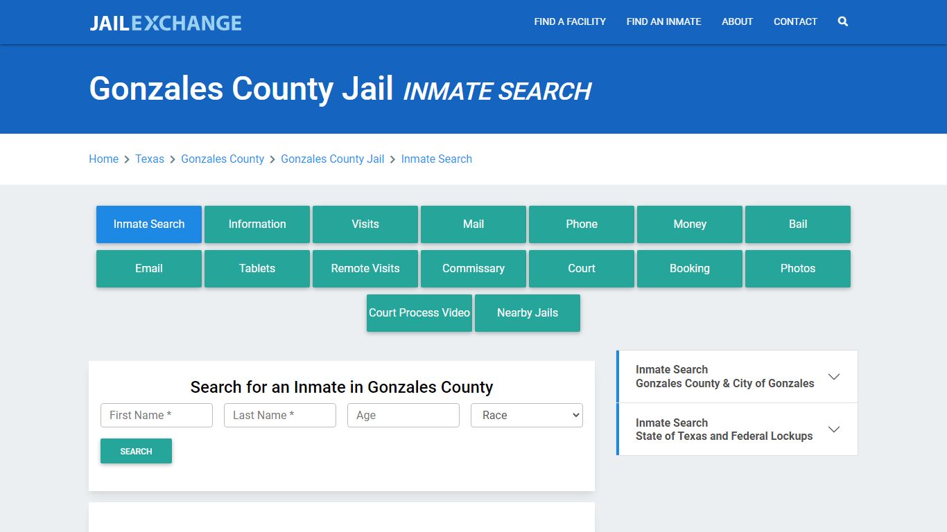 Gonzales County Jail, TX Inmate Search: Roster & Mugshots