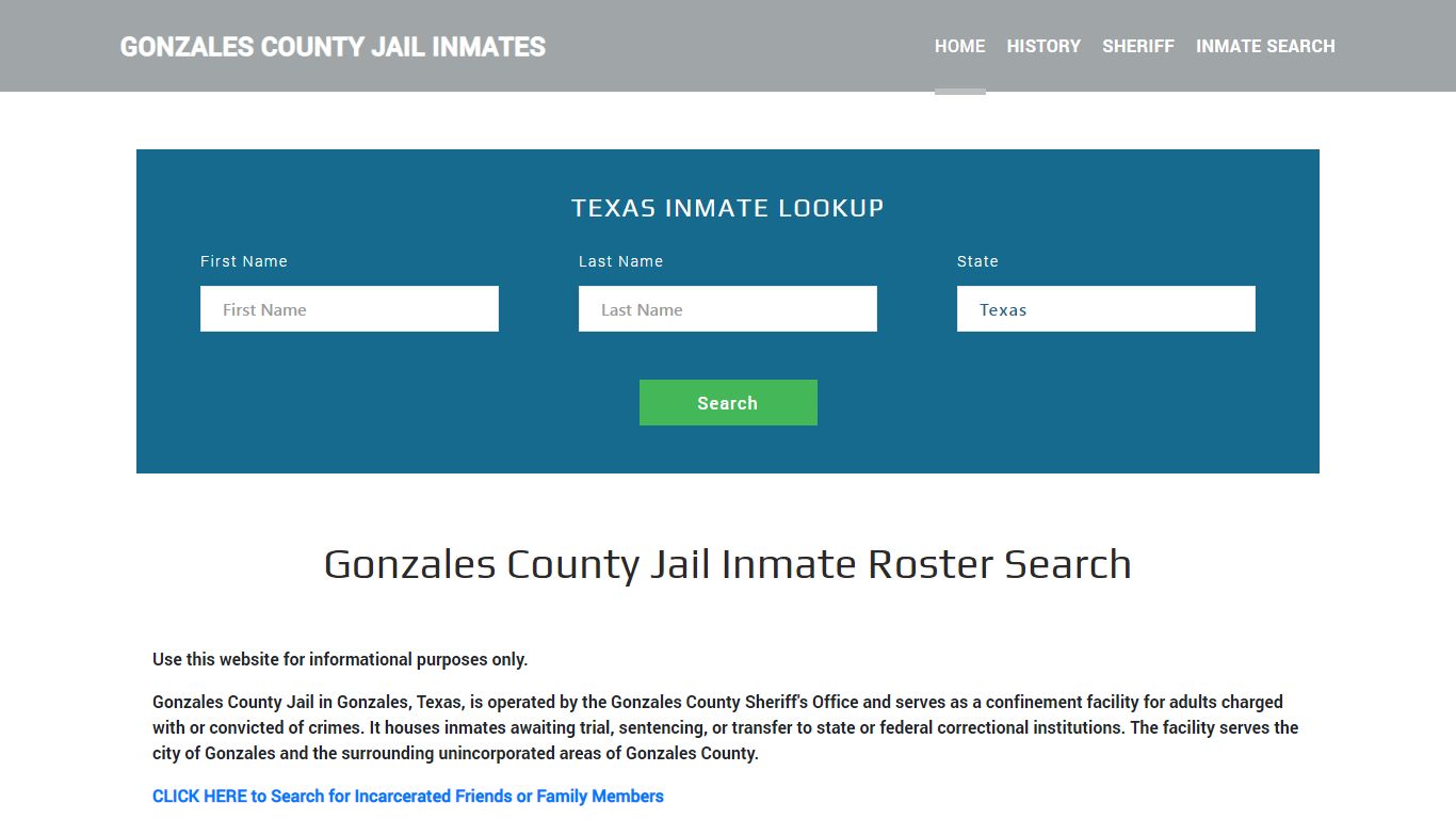 Gonzales County Jail Inmate Roster Lookup, Gonzales, TX