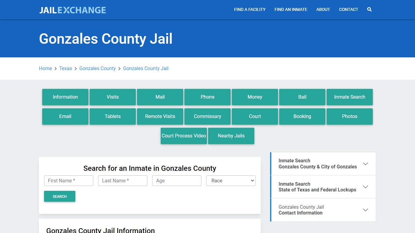 Gonzales County Jail Roster Lookup, TX, Inmate Search