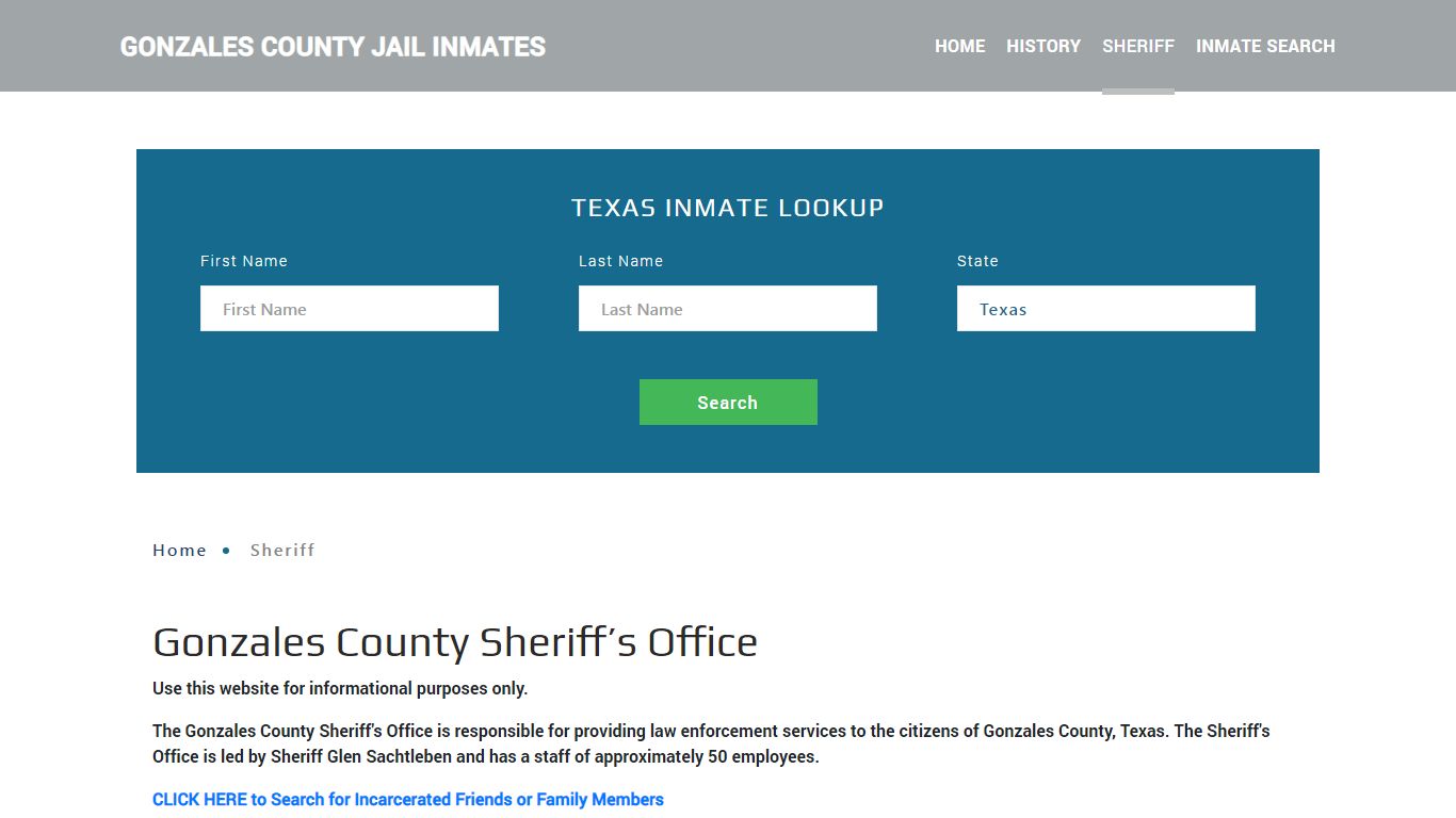 Gonzales County Sheriff, TX Arrest Warrant Lookup